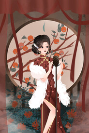 复古旗袍女装图片
