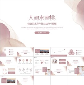 年终总结PPT模板素材