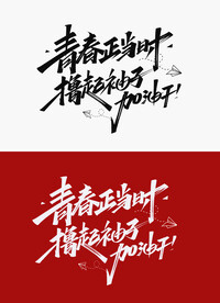 撸起袖子加油干