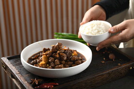 米饭炒菜