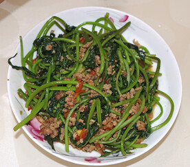 炒红薯苗