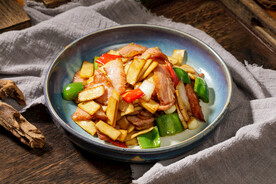 菌菇炒肉片