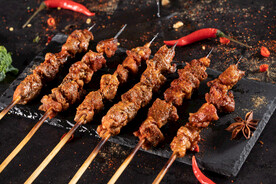 烧烤羊肉串美食