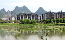 爱莲湖湿地公园风光