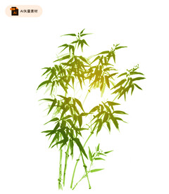 中国风竹子矢量素材
