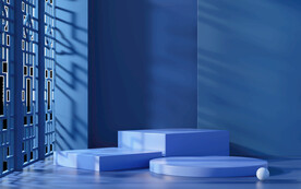 蓝色创意电商几何背景