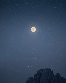 月亮月空摄影
