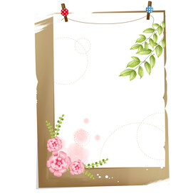宣传花边边框