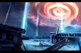 创意星空合成海报图片