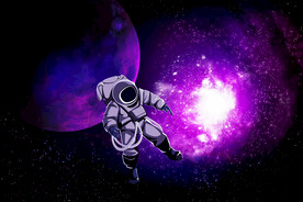 创意星空合成海报图片