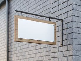 户外店招指示牌样机素材