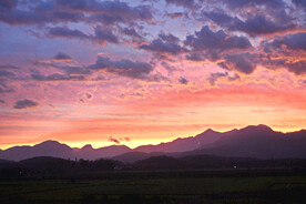  自然风景 夜景  夕阳