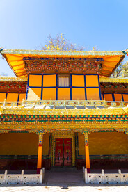 西藏拉萨罗布林卡康松司伦正门