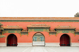 户外复古城墙建筑