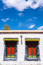 西藏拉萨罗布林卡藏式窗户