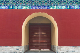 户外中式复古城墙