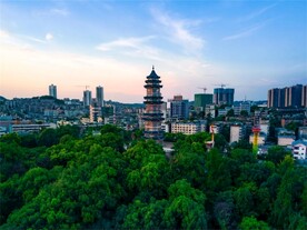 雁江区全景远拍