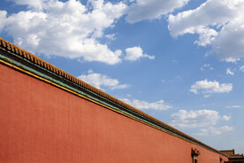 户外复古中式城墙