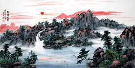 朝晖红韵