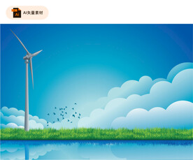 绿色能源环保矢量海报