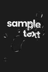 水珠字体