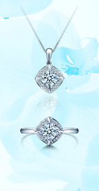 钻石项链戒指