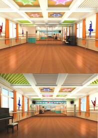 舞蹈室3D设计展示