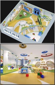 幼儿园教学区3D设计展示 