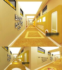 幼儿园艺术走廊3D设计展示