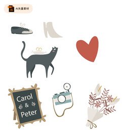 创意时尚元素图标