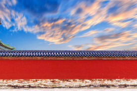 户外中式复古城墙