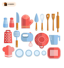 扁平化烘培工具图标