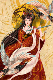 古风手绘人物中国风插画