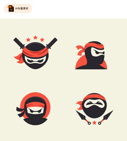 卡通忍者logo