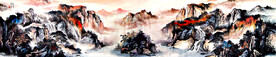 国画山水鸿运当头