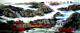 国画山水锦绣山河
