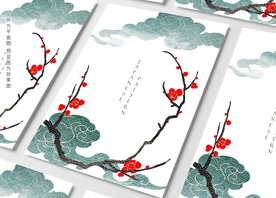 梅花手绘