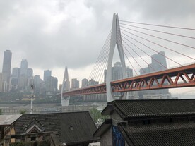 重庆森林 千厮门大桥 长江