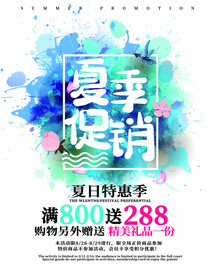 夏季促销海报