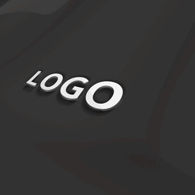 logo样机立体字俯视