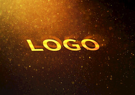 logo样机金色