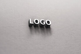 logo样机立体字
