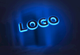 发光 logo样机