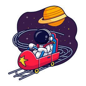 卡通宇航员