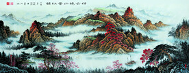祥云绕山普红韵