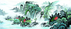 溪谷烟雨