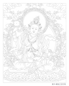 唐卡手绘线稿