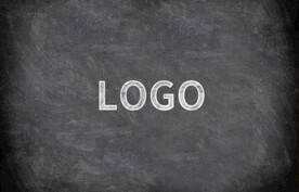 样机logo正面黑色背景效果图