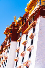 西藏拉萨布达拉宫白色墙