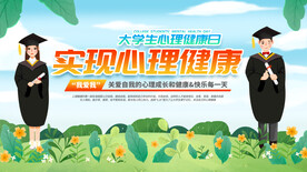 大学生心理健康日宣传展板